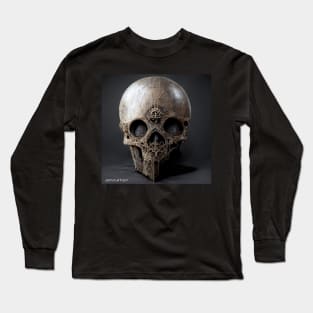 GOTHIC ANCIENT WARRIOR SKULL AI DIGITAL ORIGINAL ARTWORK Long Sleeve T-Shirt